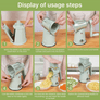 5-in-1 Rotary Grater