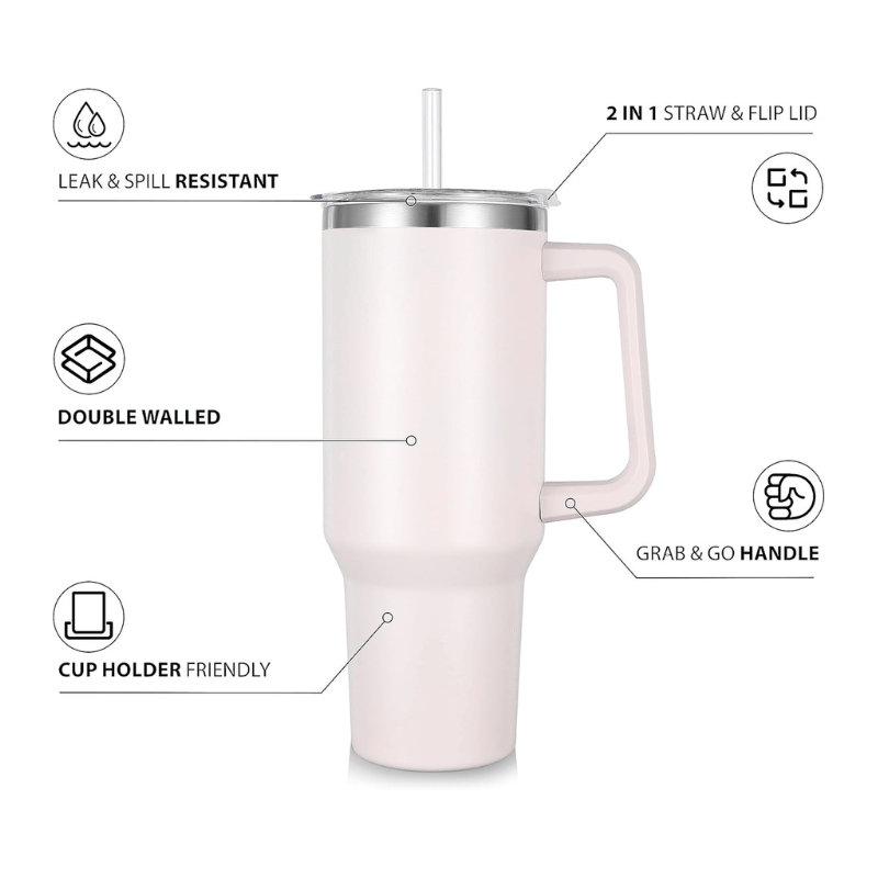 40 oz Tumbler with Handle