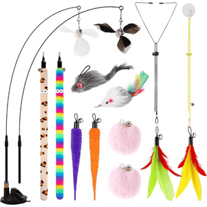 4-in-1 Cat Feather Toy