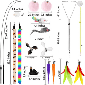 4-in-1 Cat Feather Toy
