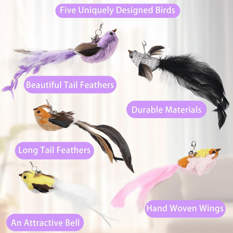 4-in-1 Cat Feather Toy