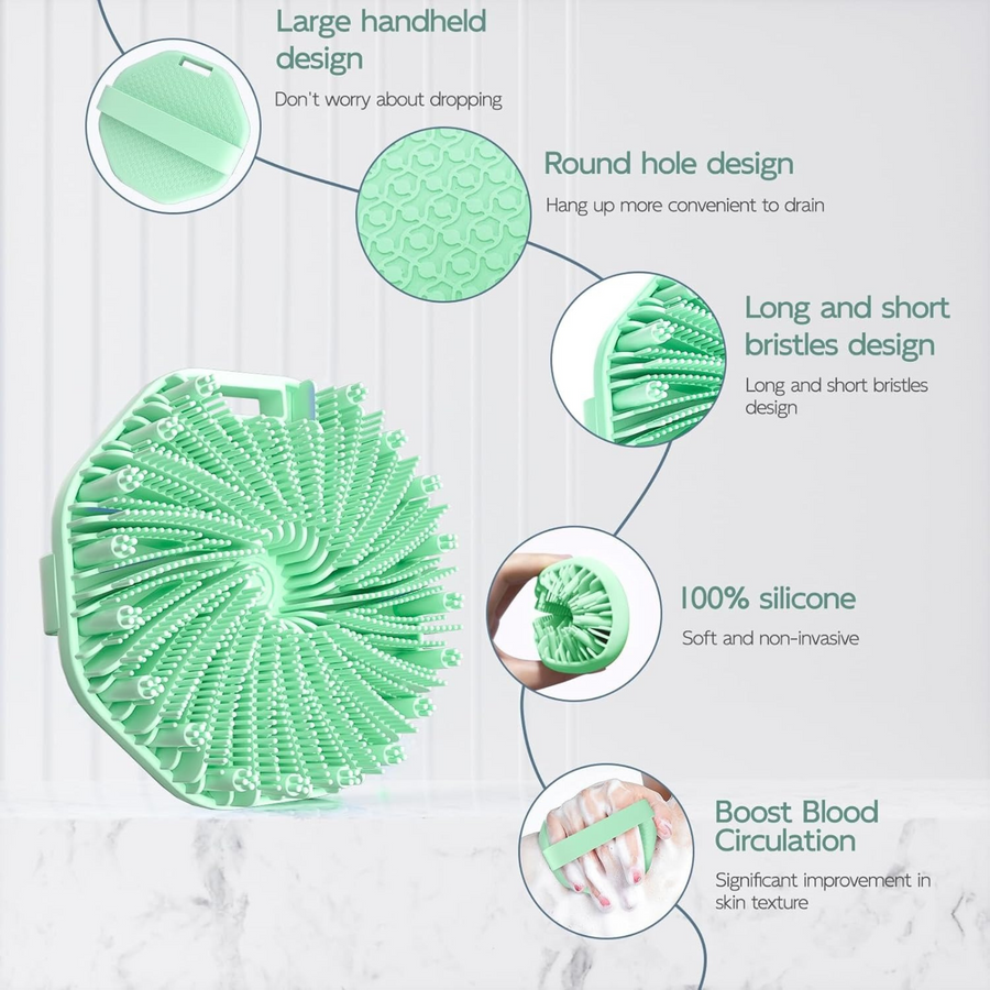Silicone Bath Brush Set